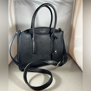 Kate Spade New York Margaux medium Black & Beige Leather Purse